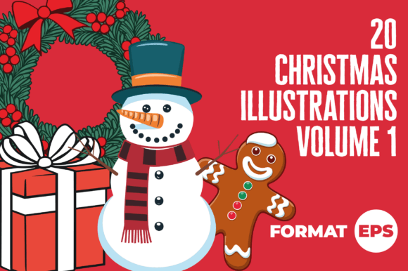 20 Christmas Illustrations Vol. 1: Your Festive Design Toolkit