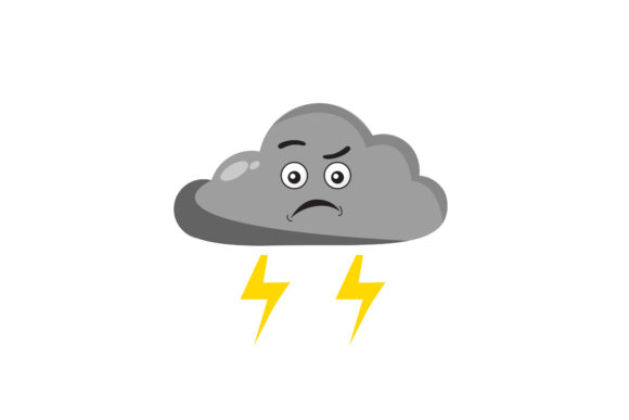 Adorable Storms: Using Kawaii Cute Thunder Cloud Illustrations