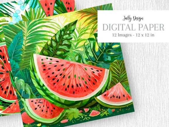 Bold, Playful & Vibrant: The Juicy Watermelon Cartoon Illustrations