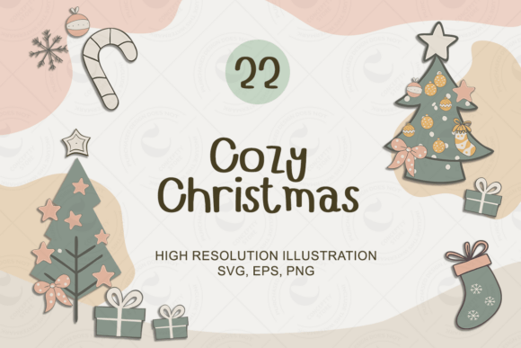 Cute and Cozy Christmas Illustrations for a Modern Holiday