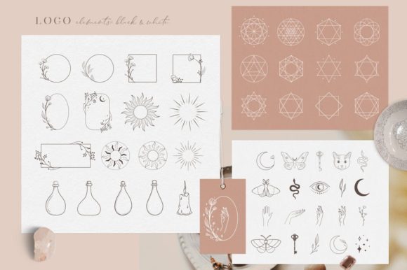 Elevate Your Brand with Logo Elements Illustrations, Frames. Jar