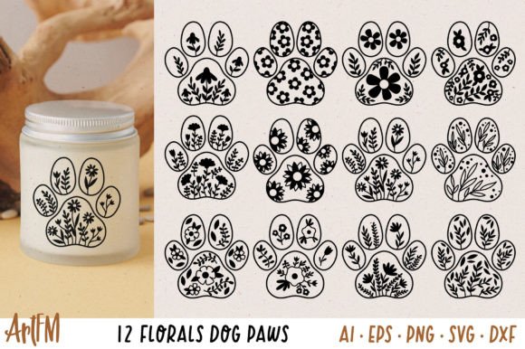 Floral Dog Paw Vector Illustrations: A Designer's Guide