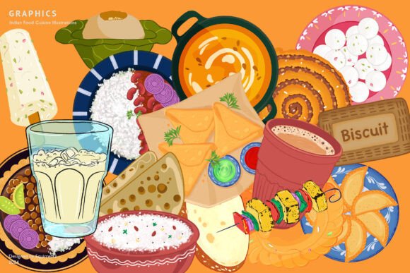 Indian Food Illustrations: A Feast for Your Creative Senses