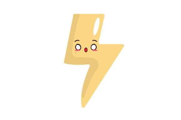Infuse Your Projects with Kawaii Cute Lightning Illustrations