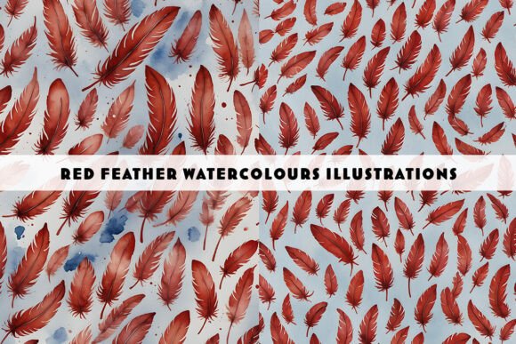 Red Feathers Illustrations Duo: A Designer's Guide