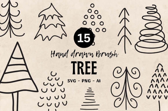 Unleash Spooky Creativity with Tree Brush Illustrations